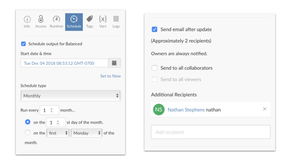 Schedule and Email in RStudio Connect