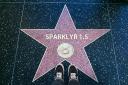 A hollywood star with the text 'sparklyr 1.5'