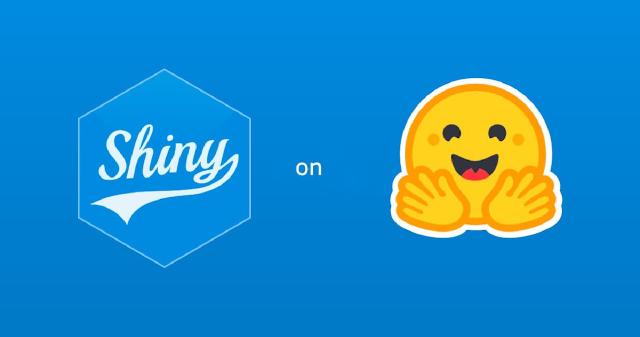 The Shiny hex next to the Hugging Face emoji logo