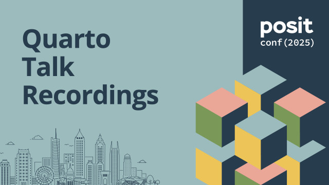 Talk Recordings at posit::conf(2025)