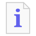 File Properties Viewer extension icon showing a document with information symbol