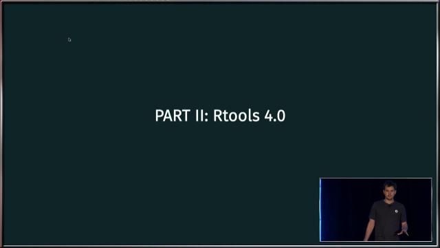 Jeroen Ooms | A preview of Rtools 4.0 | RStudio (2019)