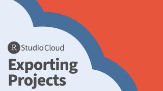 RStudio Cloud | Exporting Projects | Instructor View