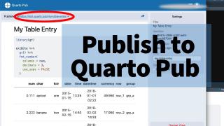 Let's Create a Quarto Doc & Share it on Quarto.Pub | Table Contest 2024