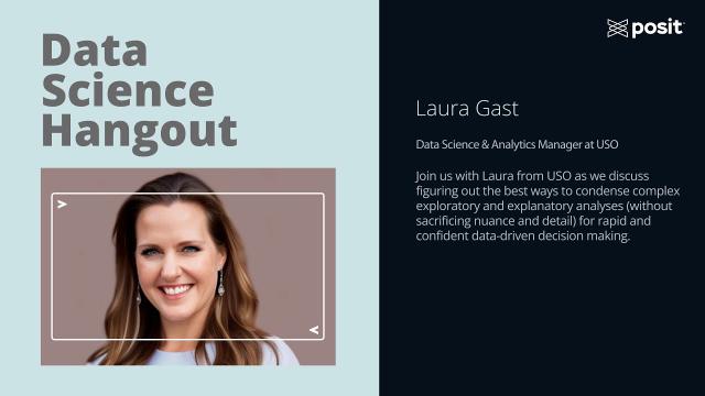 Laura Gast @ USO | Data Science Hangout