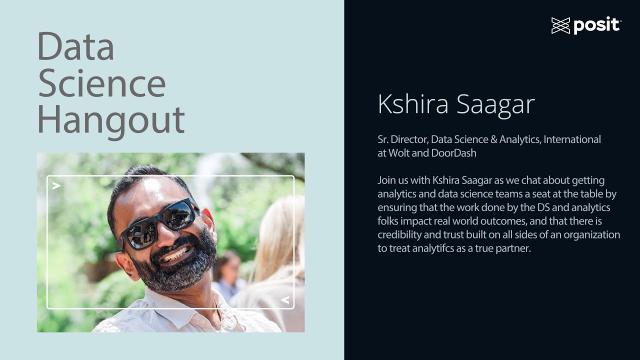 Kshira Saagar @ DoorDash/Wolt | Data Science Hangout